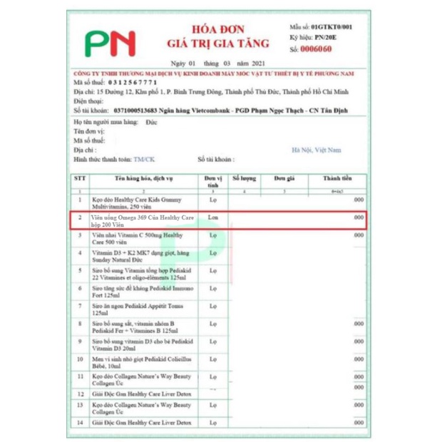 Viên uống Omega 369 Của Healthy Care hộp 200 Viên