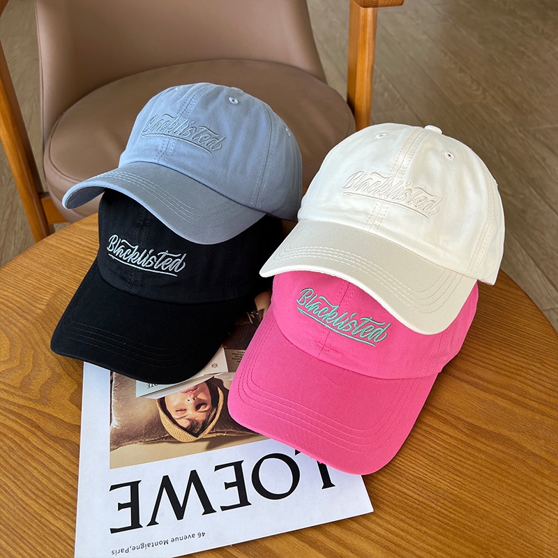 Nón Lưỡi Trai Mềm Thêu Chữ Tiếng Anh Cá Tính Thời Trang Hàn Quốc Cho Nam Nữ