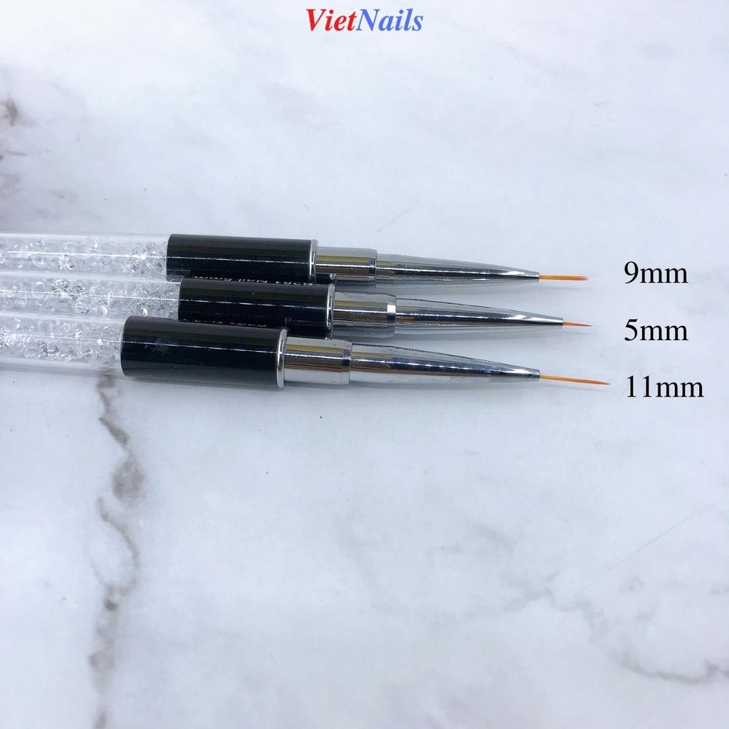 Cọ Vẽ Nét Cán Đá Cao Cấp Đủ 3 Size 5mm 9mm 11mm