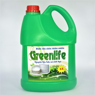 Nước rửa chén sinh học GreenLife (4L/ bình)