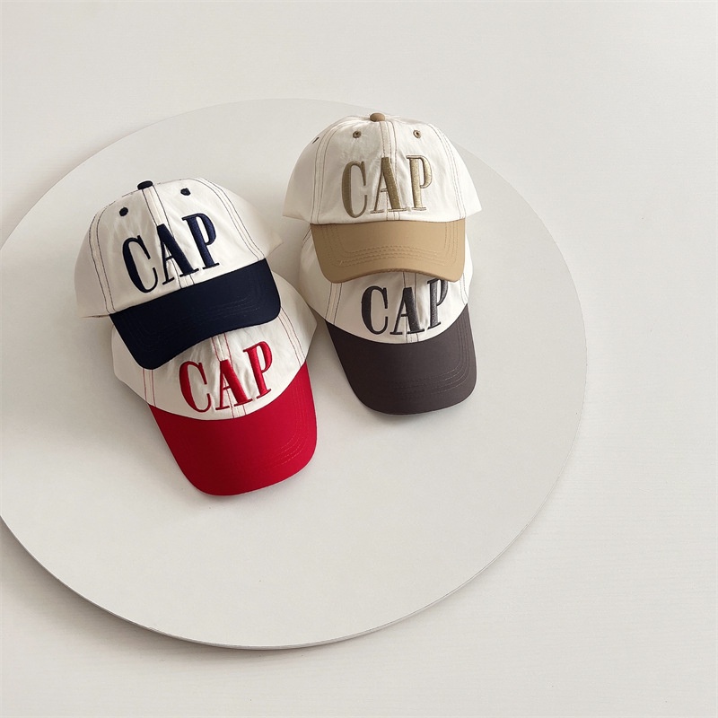 Nón Kết Thêu Chữ Nhiều Màu Sắc Cá Tính Phong Cách Hàn Quốc Dành Cho Trẻ Em