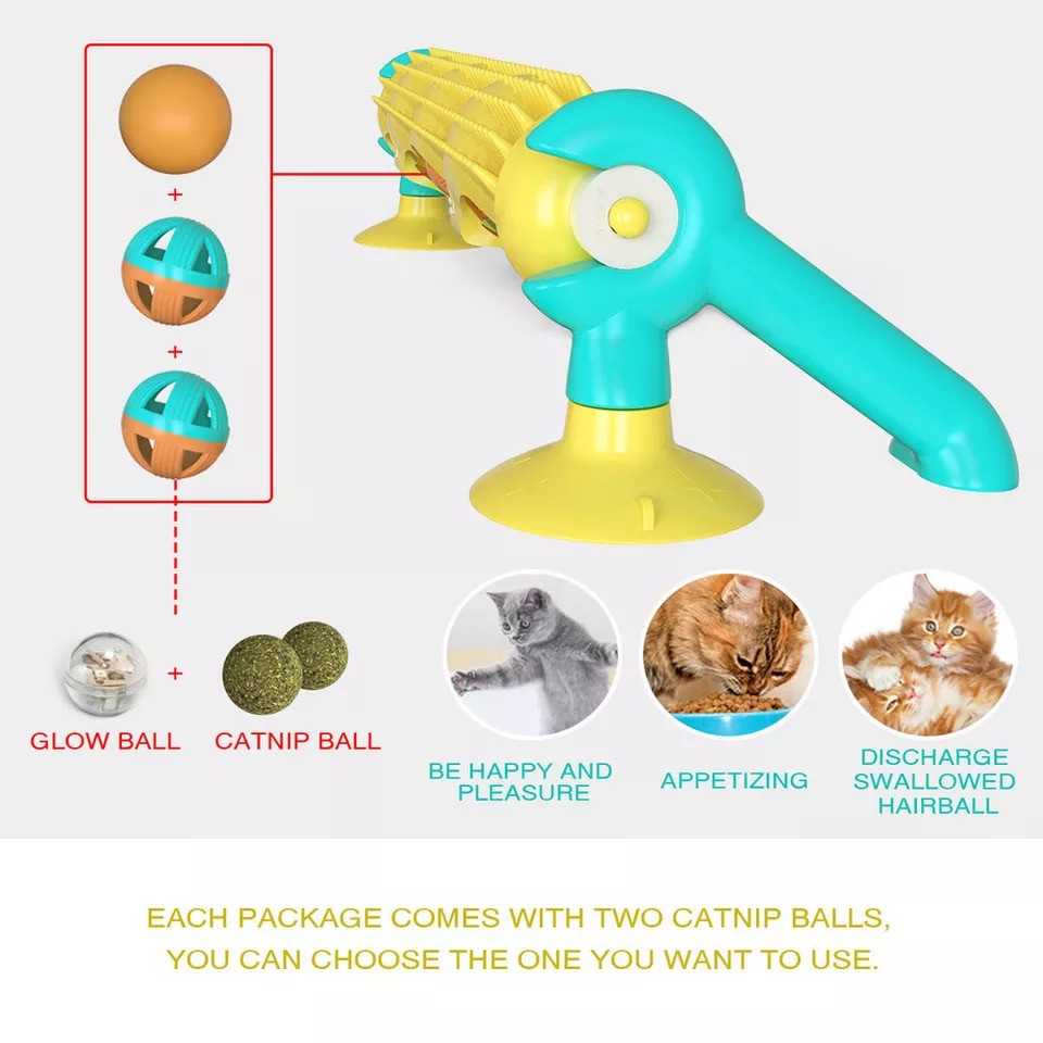 Đồ chơi cho mèo. Hộp banh đa năng vui nhộn  Huấn Luyện Thú Cưng - Tư Duy - Thông Minh Lanh Lợi