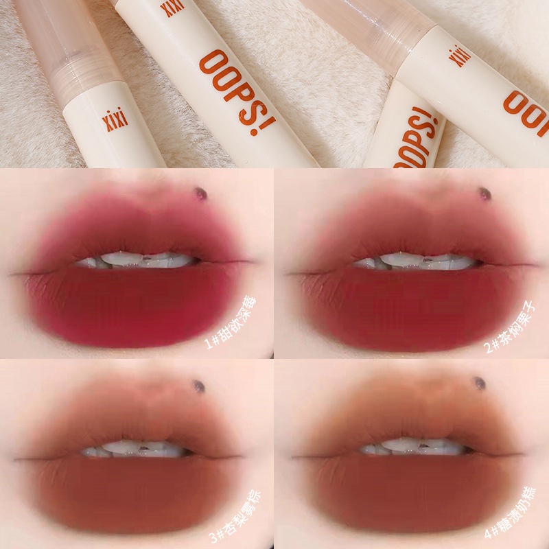 Son Sáp Xixi Tông Nhung Lì Dưỡng Ẩm Làm Trắng Môi Hàng Ngày Không Khô