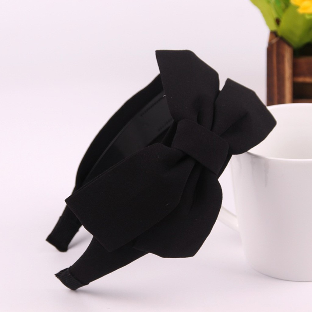 Băng đô phối nơ vải bản to thời trang