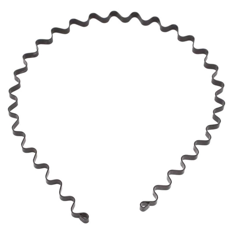 Băng đô cài tóc thời trang gợn sóng kim loại đơn giản cá tính,mang phong cách Hàn Quốc