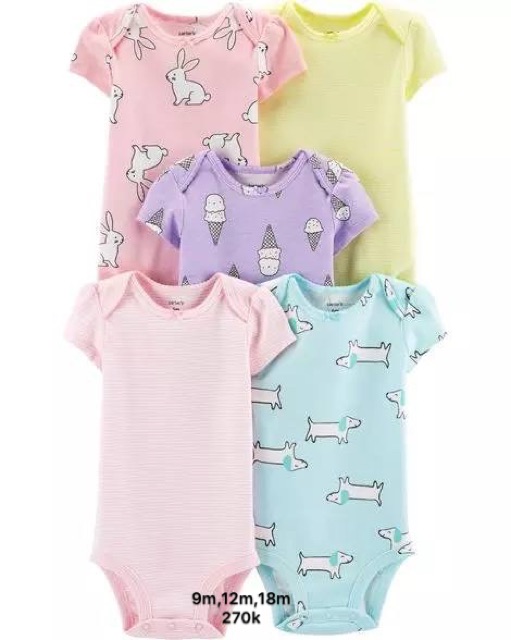 Set carter mỹ auth bé gái 6m, 9m, 12m,18m