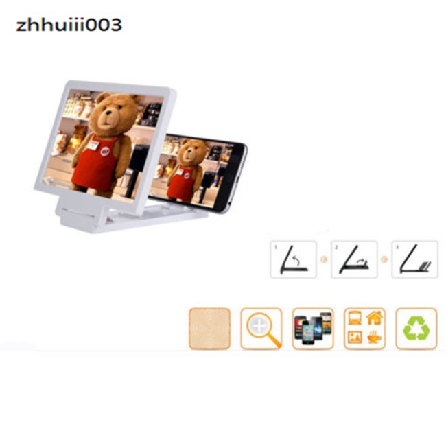 Thiết Bị Phóng To Màn Hình Điện Thoại 3D Có Thể Gấp Gọn Kèm Giá Đỡ