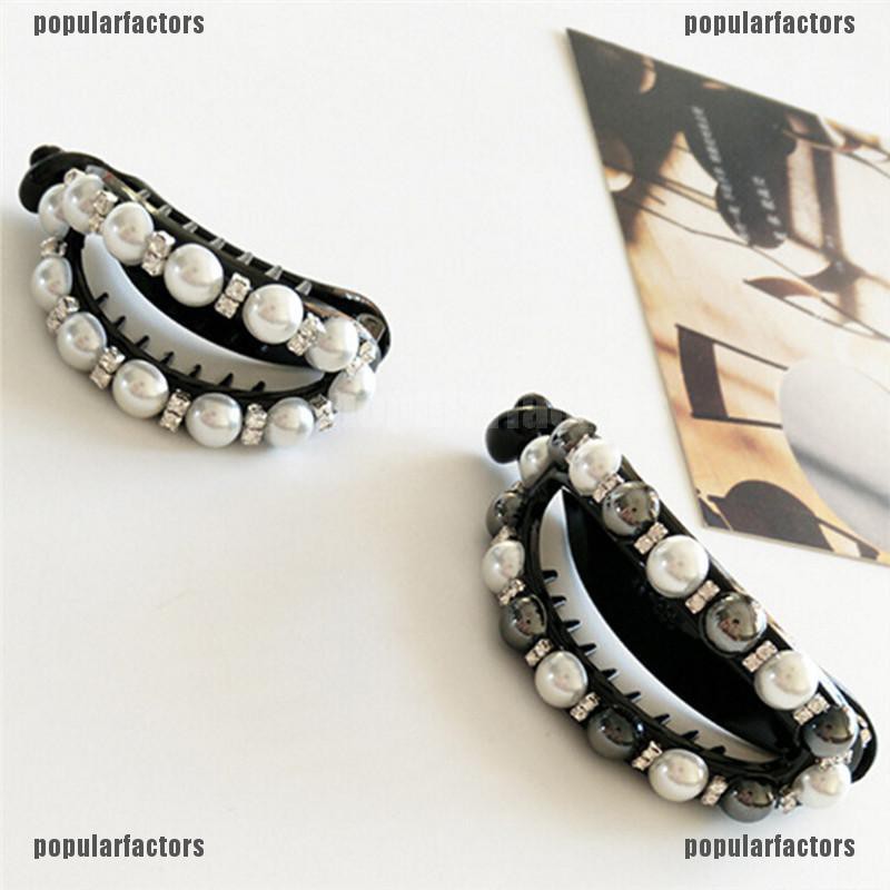 Kẹp Tóc Giả Đính Ngọc Trai Thanh Lịch