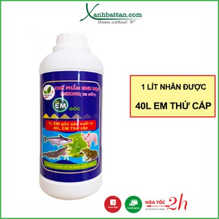 Chế Phẩm Sinh Học EM GỐC - Từ 1 Lít Nhân Lên 40 Lít EM Thứ Cấp