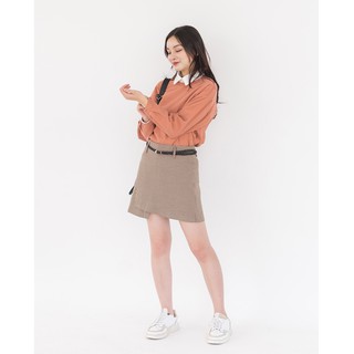 Chân Váy Nữ Kẻ Caro SSSTUTTER Wrap Skirt