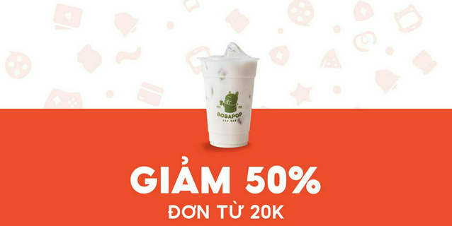 - bobapop - giảm 20k món trà sữa trà xanh