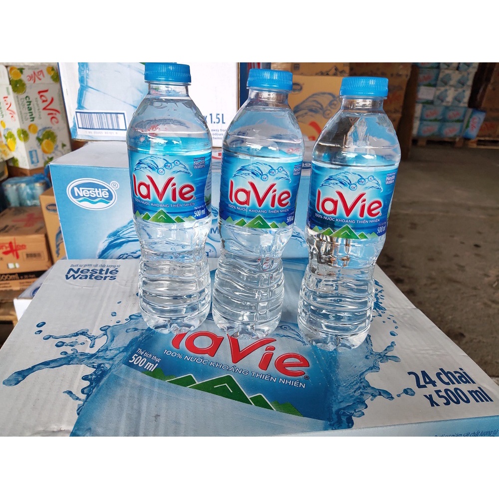 Thùng 24 chai nước khoáng La Vie 500ml