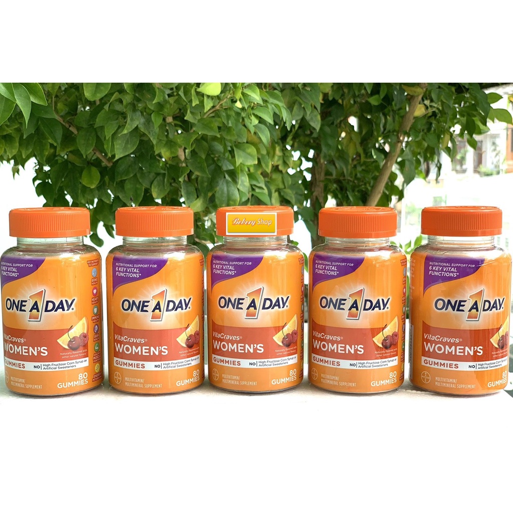 Kẹo dẻo One a Day Women's Vitacraves Gummies 80 viên