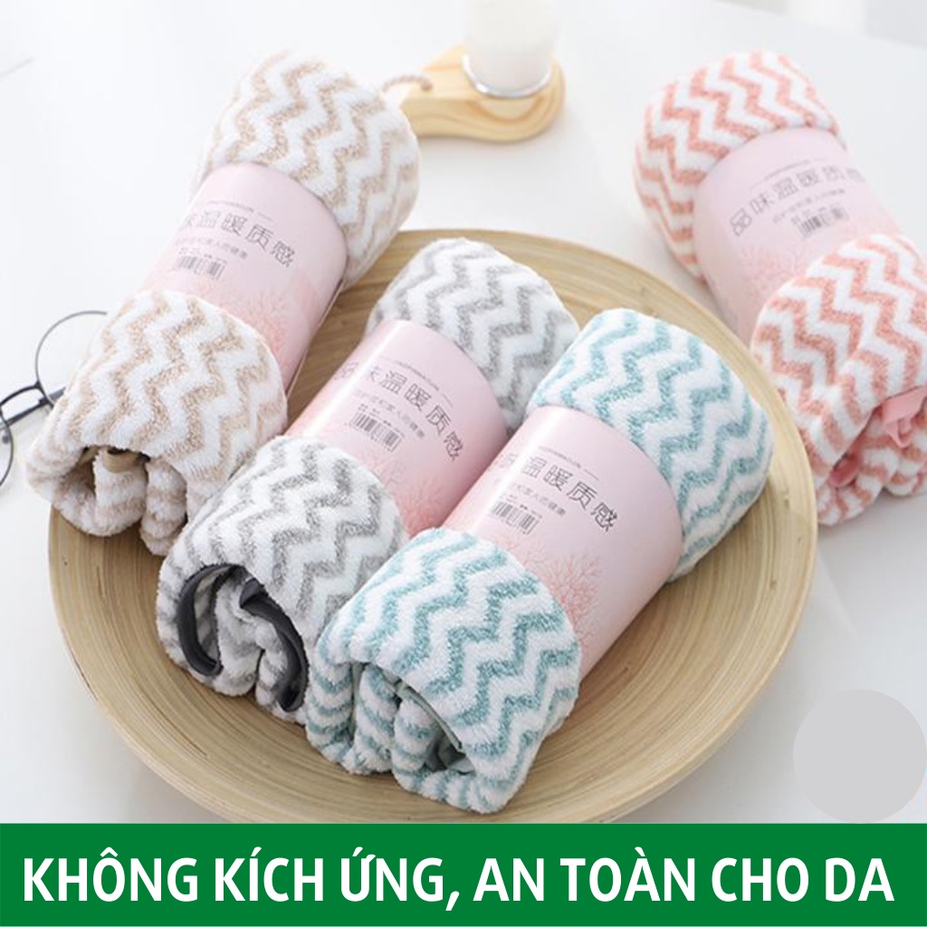 Khăn mặt lông cừu xuất Hàn mềm mịn cao cấp 50x30