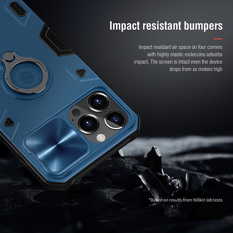 Ốp Lưng Nillkin CamShield Armor Cho iPhone 13 / 13 Pro / iPhone 13 Pro Max - Hàng Nhập Khẩu.