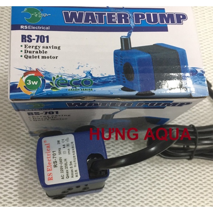 Máy bơm nước bể cá mini, bơm mini RS 701/ RS 901 cho bể cá nhỏ (chính hãng)