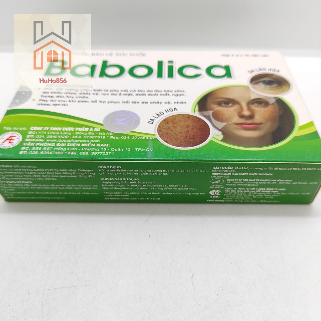 Babolica - Chống Rạn Da, Chảy Sệ Và Lão Hóa Sau Sinh Hộp 30 viên