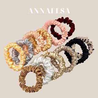 ANNAELSA Dây Cột Tóc - Scrunchies Mini Nhiều Màu Sắc Dễ Thương Xinh Đẹp Cho Nữ