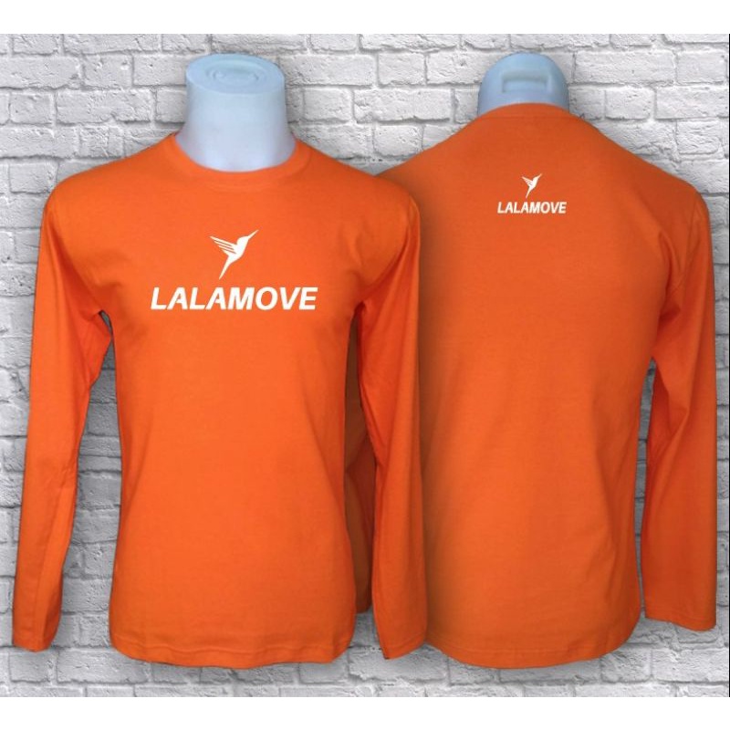 Áo sơ mi dài tay LALAMOVE Vải Cotton cổ tròn 1