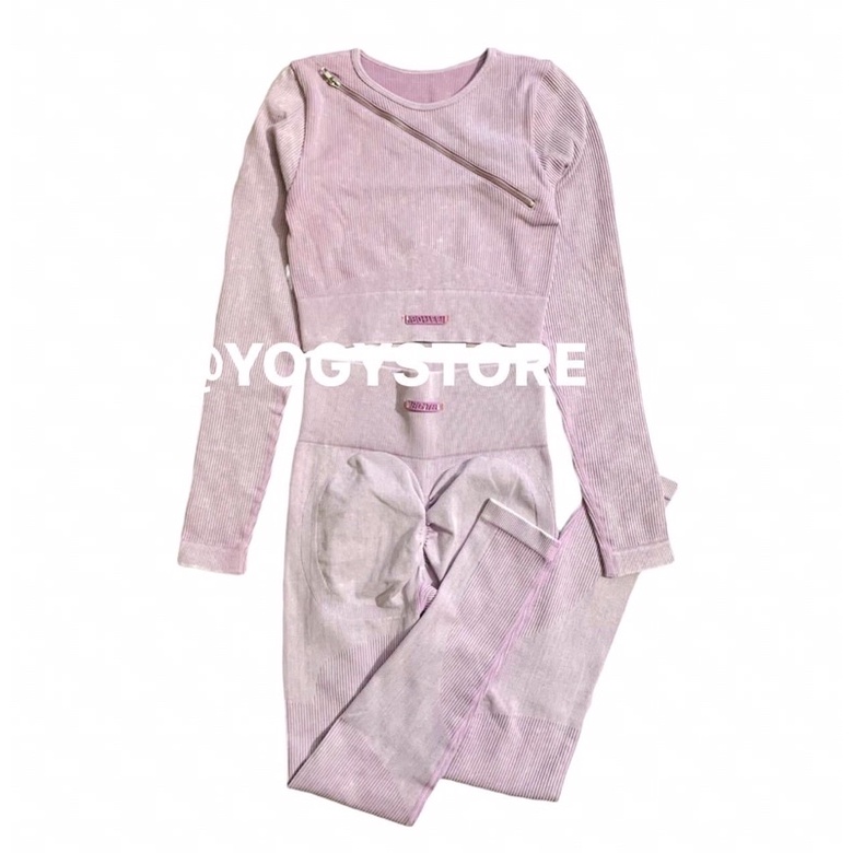 Bộ tập thể thao Gym Yoga Botee Accelerate tay dài chất dệt cao cấp logo thêu mác dệt,chun mông.