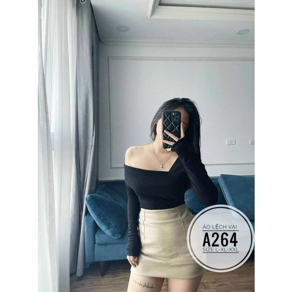 Bigsize Áo lệch vai A264