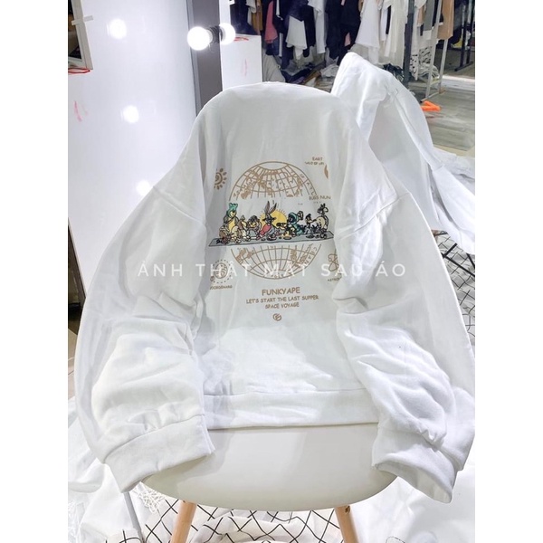 [SIEU SALE ] Áo Khoác Hoodie Form Rộng Phối Zip Unisex quả cầu thỏ (hàng có sẵn) | BigBuy360 - bigbuy360.vn