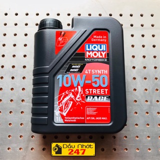 (Mẫu mới) Dầu nhớt xe máy Liqui Moly 10w50 Street Race 1L