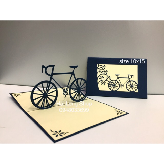 Xe đạp 1 - Bike - Thiệp 3D