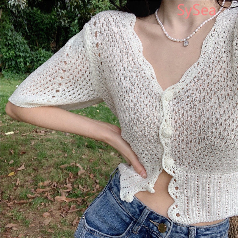 Áo Khoác Cardigan Dệt Kim Màu Sắc Xinh Xắn Cho Nữ