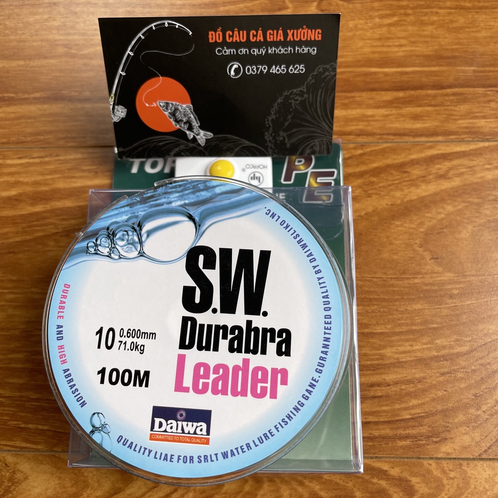 Dây Dù câu cá Siêu Bền Daiwa SW Durabra leader 100m