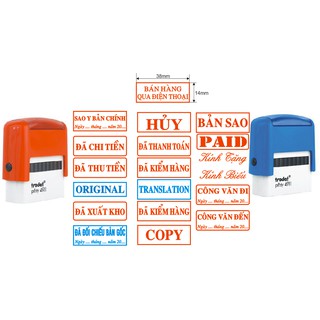Dấu SAO Y BẢN CHÍNH có ngày tháng năm Trodat