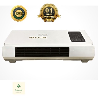 Máy sưởi gốm Gen Electric GH-02 máy sưởi phòng ngủ, nhà tắm, lọc không khí ion âm, cảm ứng công suất 2000W