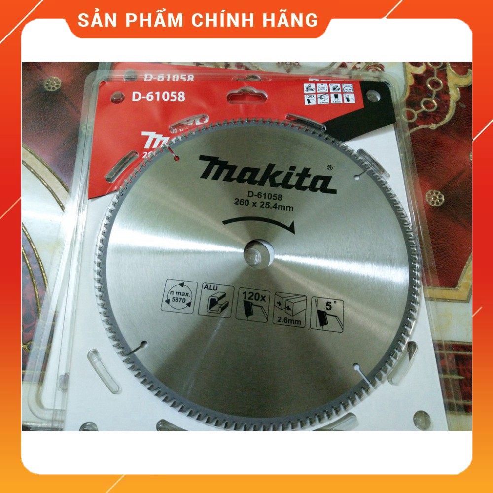 Lưỡi Cắt Nhôm Makita D-61058 lưỡi 255 120 răng Cam kết hàng chính hãng