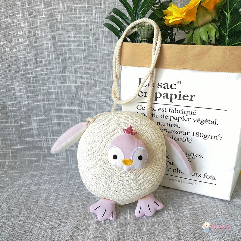 Set Mũ Rơm + Túi Xách + Túi cói Thời Trang Cho Bé
