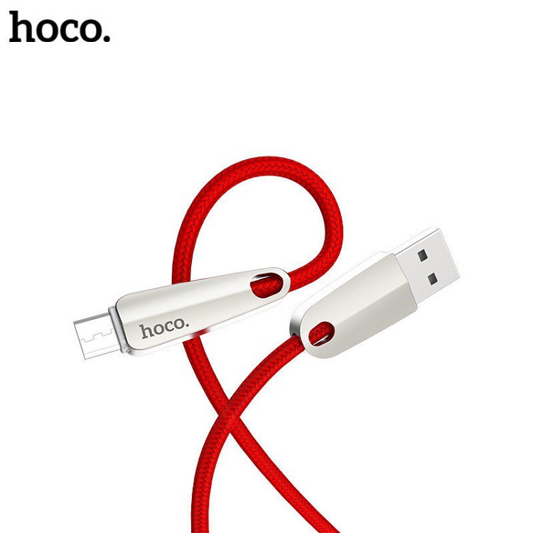 Cáp sạc nhanh⚡FREESHIP50K⚡ Hoco U35 Micro ngắt điện thông minh cho Samsung, Oppo,.. dài 1m2 - chính hãng