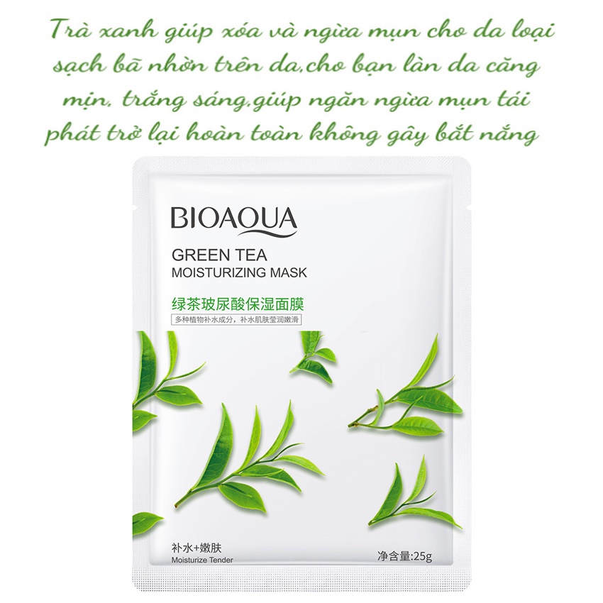 Mặt nạ giấy dưỡng cấp ẩm trắng da BIOAQUA  trái cây hoa quả da dầu ECOTITT MN03