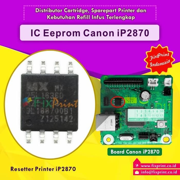 Máy In Eeprom Canon Ip2870 Ip2870S Fpts909