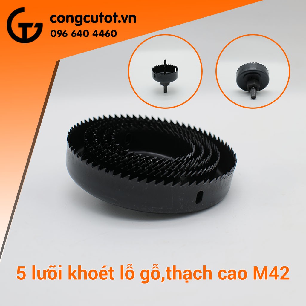 Bộ khoét lỗ gỗ - trần thạch cao 8pcs