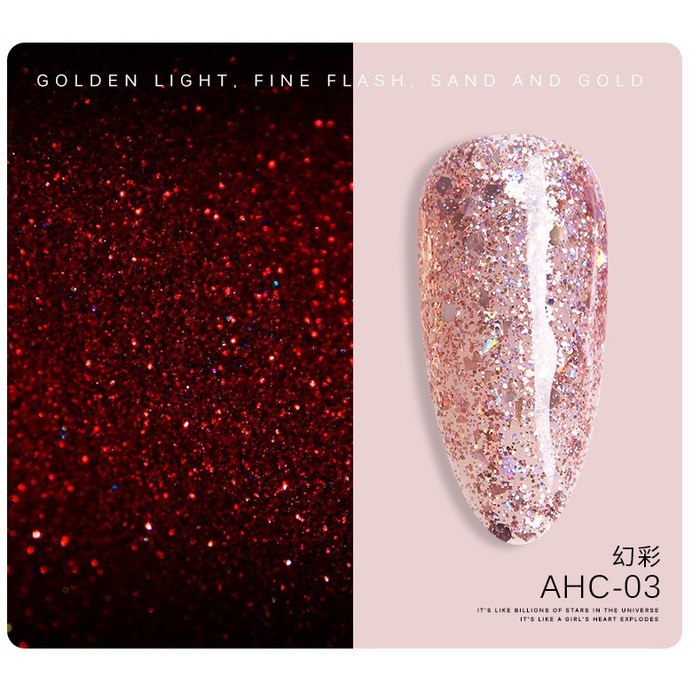 Sơn gel AS red - nhũ sáng mã AHC