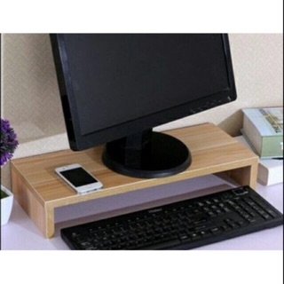 Kệ gỗ màn hình máy tính 50 x 20cm móc 10cm