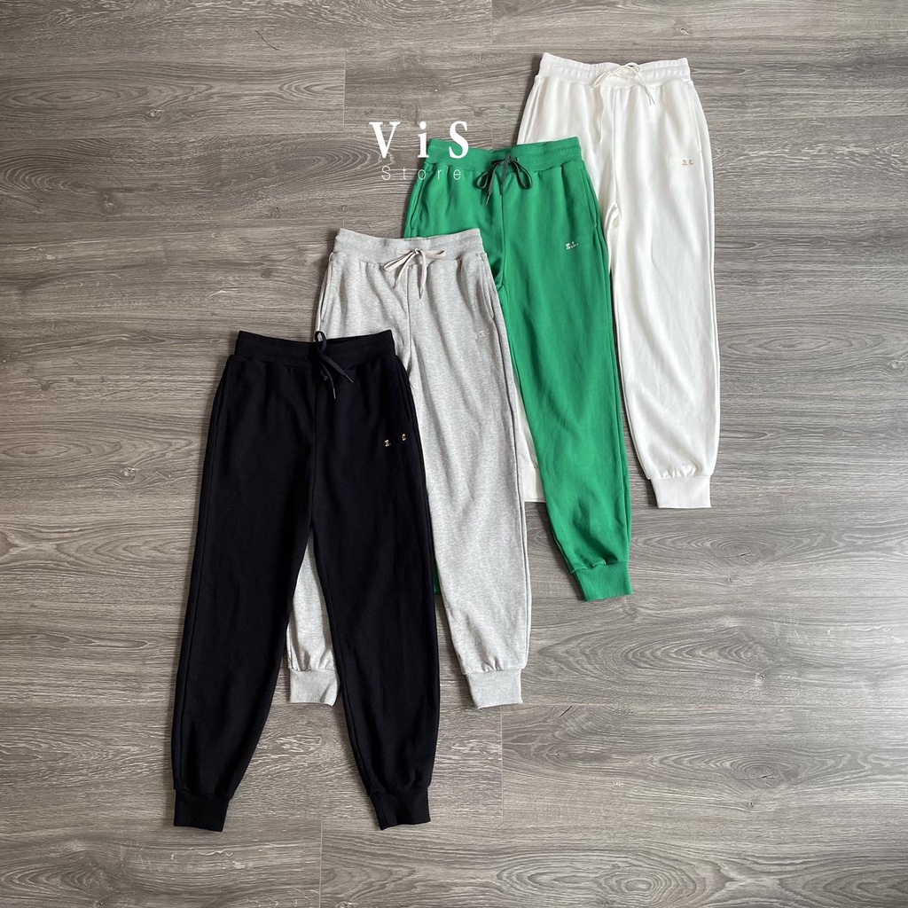 Quần jogger nữ chất da cá cotton