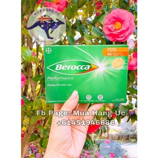 Viên sủi bổ sung C và Vitamin tổng hợp Berocca pack 3 ống 45 viên