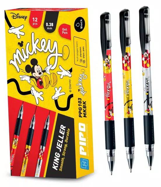 Khuyến Mãi Bút Mực Đen Ngòi 0.5mm Hình Chuột Mickey Đáng Yêu