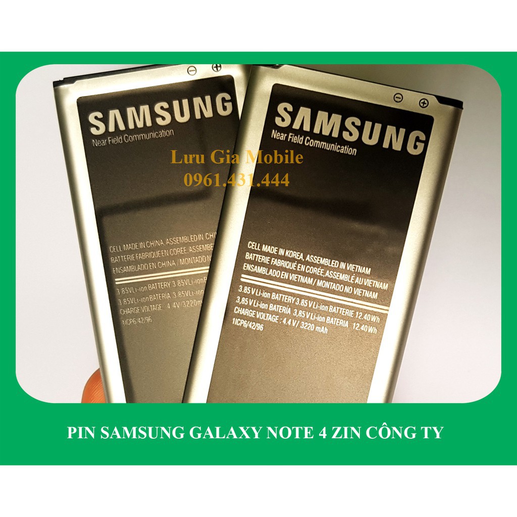 2021- Pin Samsung Galaxy Note 4 công ty N910 | Note 4 2 Sim N9100 | Note 4 Edge N915