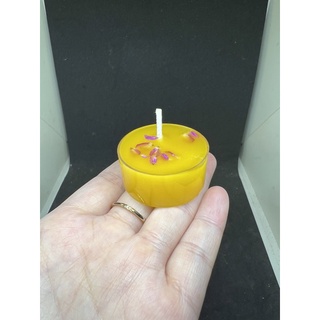 Nến Tealight sáp bơ hoa khô handmade