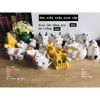 HEO ĐẤT TIẾT KIỆM 12 CON GIÁP BẰNG SỨ