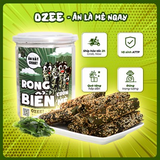 Rong biển cuộn mè hộp 180g Ozee đồ ăn vặt Hà Nội, Ăn là mê ngay!