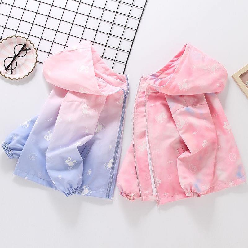 Áo khoác gió elsa, trái tim cho bé gái MD235 16-54kg - Little Maven Official Store