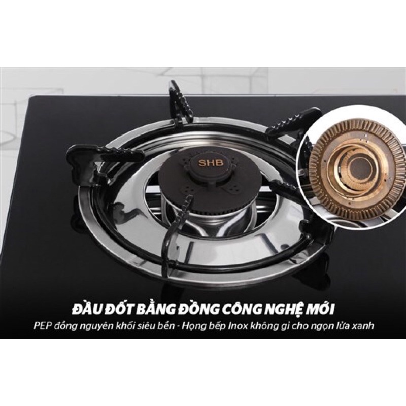 Bếp Gas Đôi Mặt Kính Sunhouse SHB3365 - Bảo Hành Chính Hãng 2 Năm