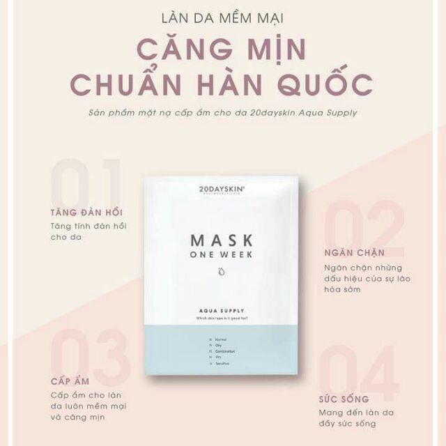 [NHAP MA " TIEU2006" GIAM NGAY 30K Mask 20dayskin